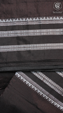 Brown & Silver Handloom Narayanpet Silk Cotton Saree