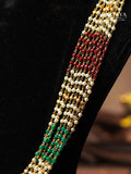 Aalaya Tricolour Pearl Cascade Necklace