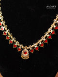 Aalaya Neelambari Ruby Drop Necklace