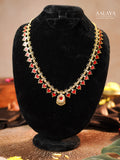Aalaya Neelambari Ruby Drop Necklace