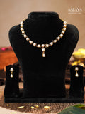 Aalaya Pearl Floral Necklace Set