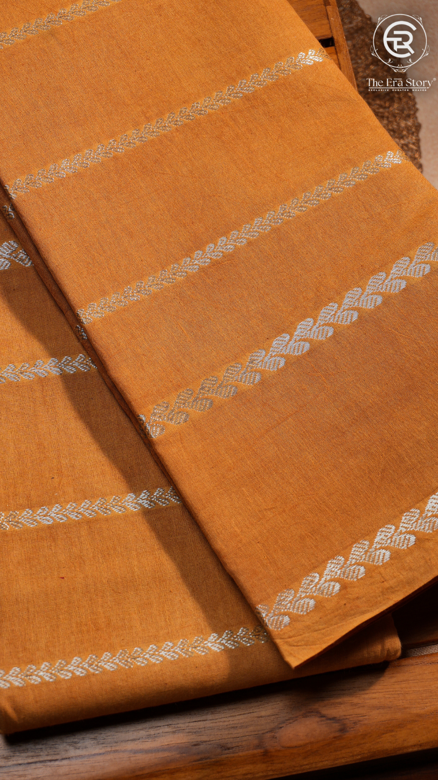Mustard Yellow Sungadi Pure Cotton Saree