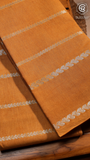 Mustard Yellow Sungadi Pure Cotton Saree