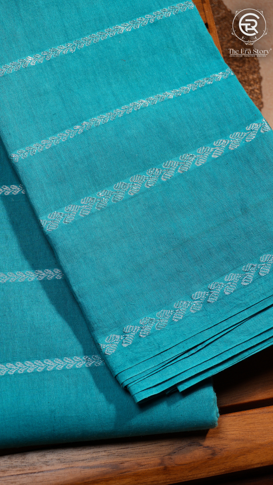 Blue Line Patterned Sungadi Pure Cotton Saree