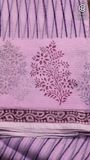 Lavender & Maroon Kota Doria Summer Cotton Saree