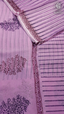 Lavender & Maroon Kota Doria Summer Cotton Saree