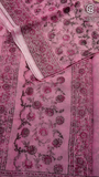 Pink & Magenta Floral Kota Doria Summer Cotton Saree