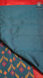 Blue and Pink Floral Banarasi Silk Saree