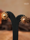 Aalaya Antique Gold Elephant Heritage Necklace Set
