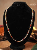 Aalaya Pearl Coral Double-Strand Necklace