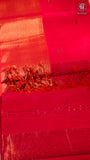 Pink Floral Butta Zari Handloom Pure Maheshwari Silk Saree