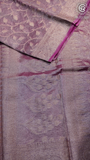 Purple and Silver Premium Tissue Silk Saree
