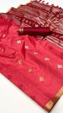 Persian Red Handloom Banarasi Silk Saree