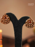 Aalaya Maragatha Vritta Round Hasli Necklace Set