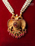 Aalaya Pearl Peacock Heritage Necklace