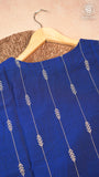 Blue Raw Silk Ready-to-Wear Kurti