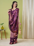 Purple Pochampally Soft Silk Saree