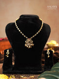 Aalaya Emerald Filigree Necklace Set