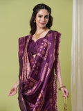 Purple Pochampally Soft Silk Saree