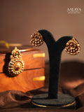 Aalaya Maragatha Vritta Round Hasli Necklace Set
