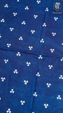 Blue & White Floral Handblocked Cotton Salwar Set