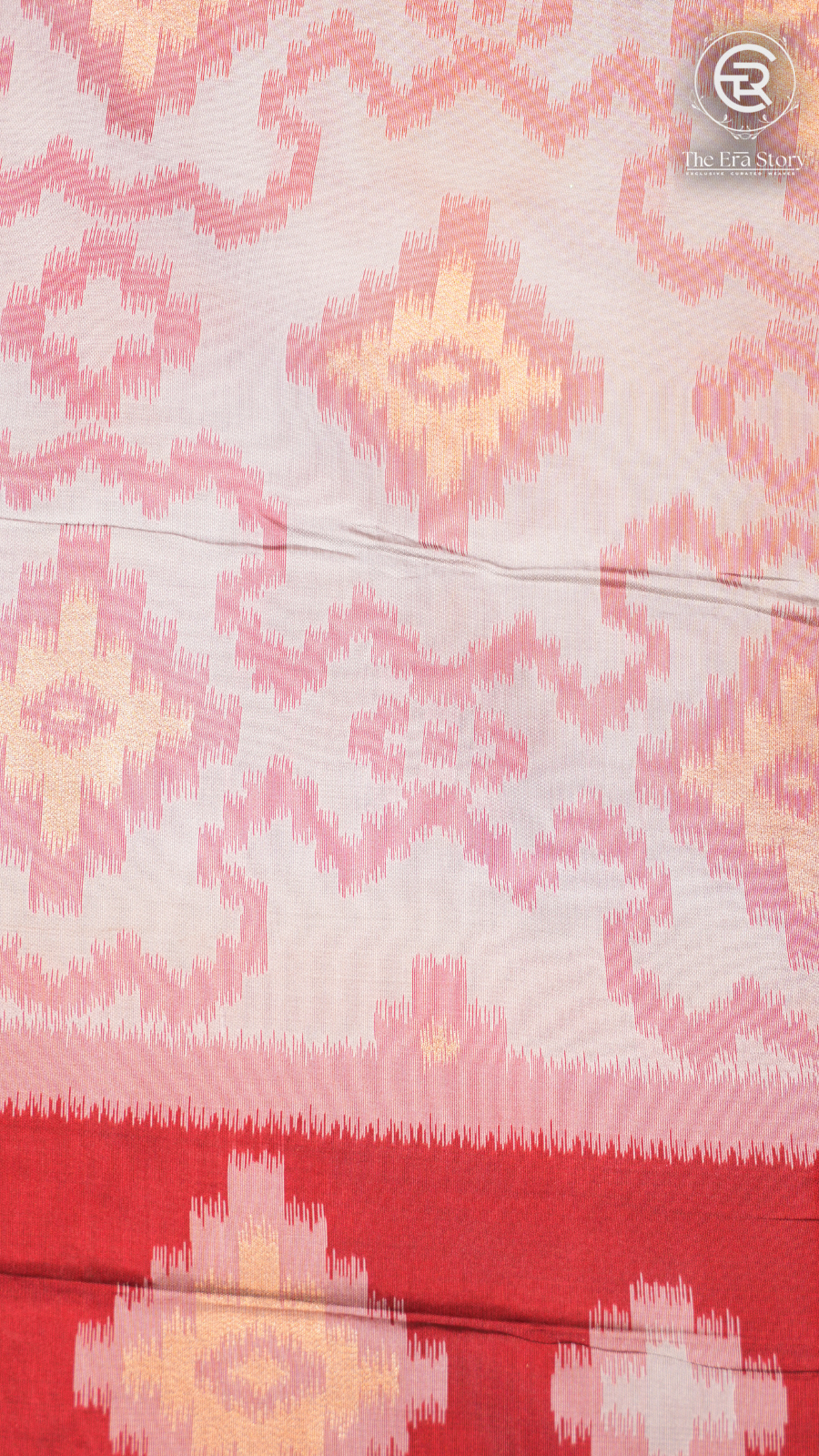 Grey and Maroon Pochampally Ikat Soft Silk Saree