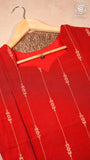 Red Raw Silk Ready-to-Wear Kurti