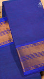 Blue Temple Border Handloom Narayanpet Cotton Saree