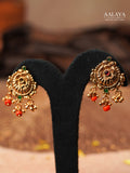 Aalaya Antique Gold Elephant Heritage Necklace