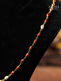 Aalaya Scarlet Gold Minimalist Necklace