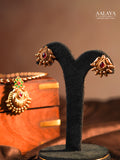 Aalaya Ratnavalli Antique Pendant Round Hasli Necklace Set