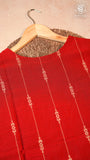 Red Raw Silk Ready-to-Wear Kurti