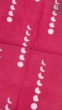 Maroon Moon Patterned Handblocked Cotton Salwar Set