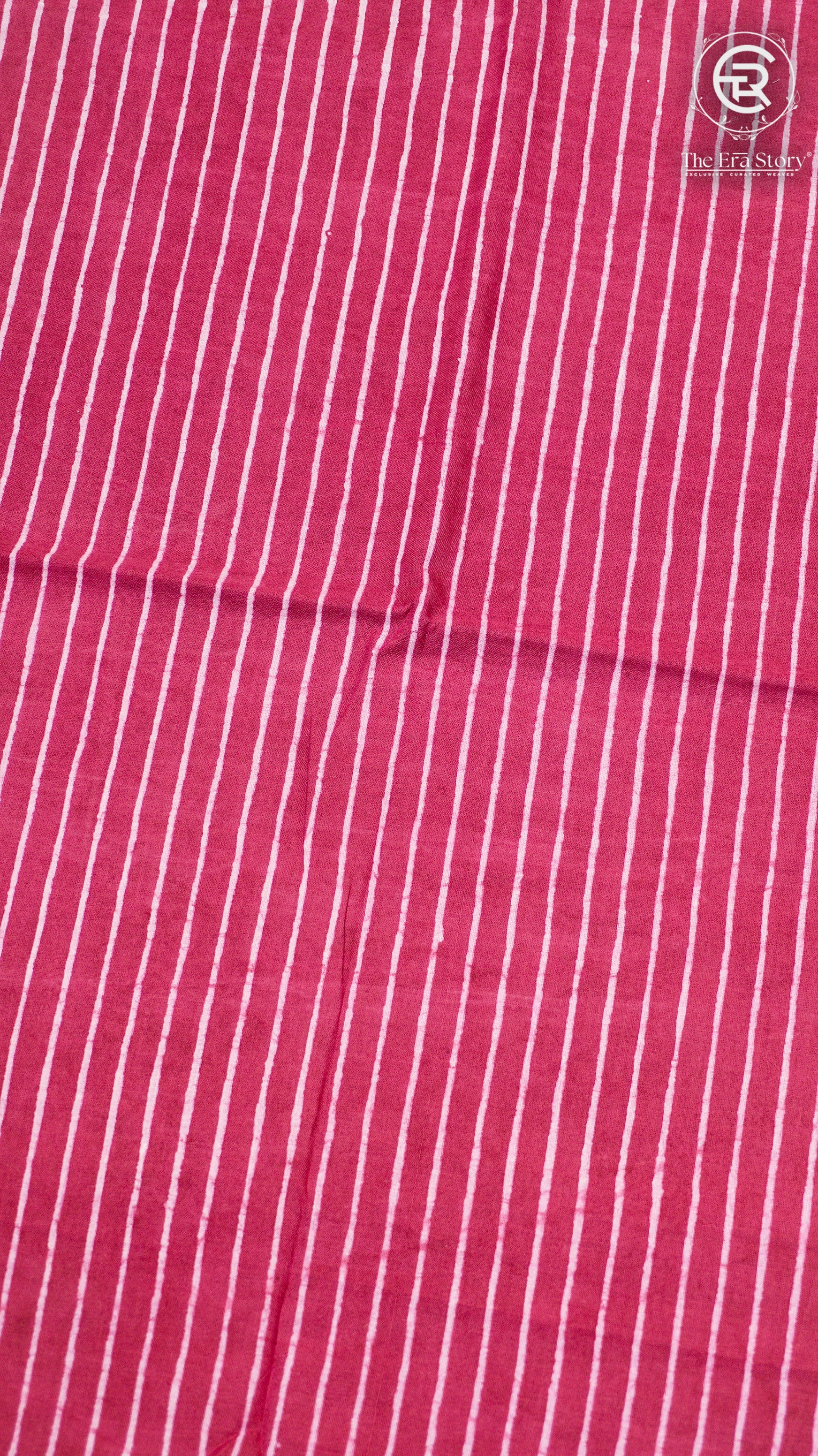 Maroon Moon Patterned Handblocked Cotton Salwar Set