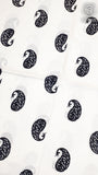 White and Black Mango Patterned Handblocked Cotton Salwar Set