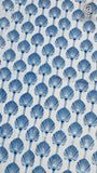 Blue Palm Fan Patterned Handblocked Cotton Salwar Set
