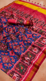 Blue & Red Traditional Patola Saree