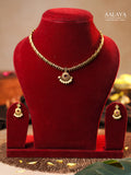 Aalaya Golden Radiance Pearl Drop Necklace Set