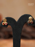 Aalaya Antique Gold Coin Choker Necklace Set
