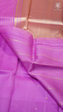 Purple & Gold Pure Kora Organza Banarasi Silk Saree