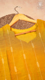 Yellow & Gold Raw Silk Ready-to-Wear Kurti