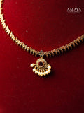 Aalaya Golden Radiance Pearl Drop Necklace Set