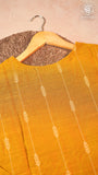 Yellow & Gold Raw Silk Ready-to-Wear Kurti