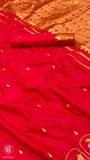 Red Gold Silver Kanchi Soft Silk Saree