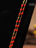 Aalaya Coral Double-Strand Necklace