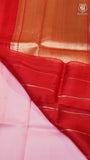 Pink & Red Pure Kora Organza Banarasi Silk Saree