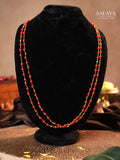 Aalaya Coral Double-Strand Necklace