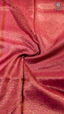 Purple & Baby Pink Pure Crepe Chiffon Banarasi Silk Saree