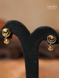 Aalaya Golden Crescent Radiance Necklace Set
