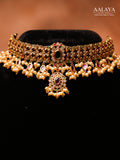 Aalaya Royal Kundan Pearl Choker Necklace Set